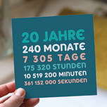 Einladungskarten zum Geburtstag 20 jahre
