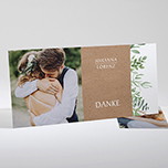 Dankeskarten zur Hochzeit kraftpapier