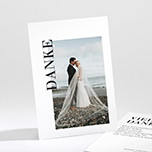 Dankeskarten zur Hochzeit mit foto