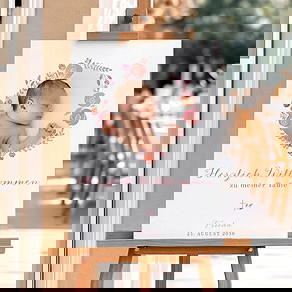 Willkommensschild Taufe