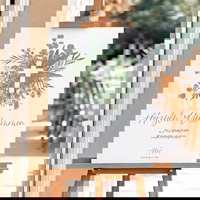 Willkommensschild Kommunion