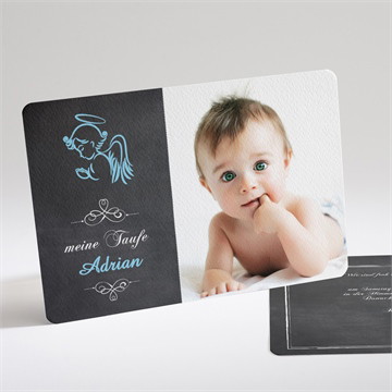 Einladung Taufe blauer engel - magnet