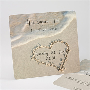Hochzeitseinladung strandliebe