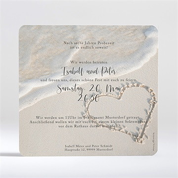 Hochzeitseinladung strandliebe - Vue 2