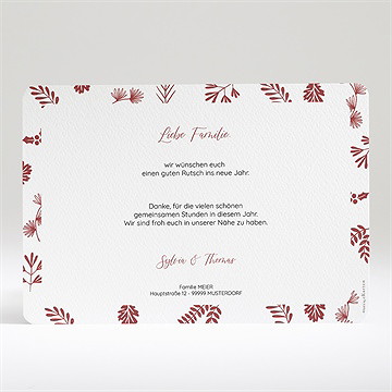 Weihnachtskarte rote hagebutte - Vue 2