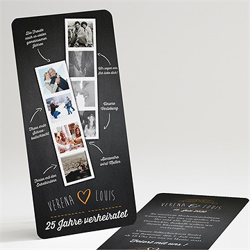 Einladung Hochzeitsjubiläum Retrospective - 25 Jahre