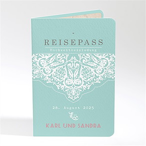 Hochzeitseinladung reisepass