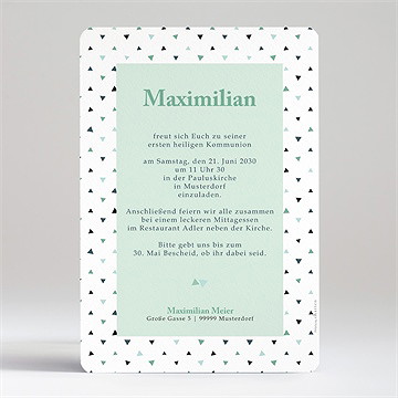 Einladung Kommunion festlich schick - Vue 2