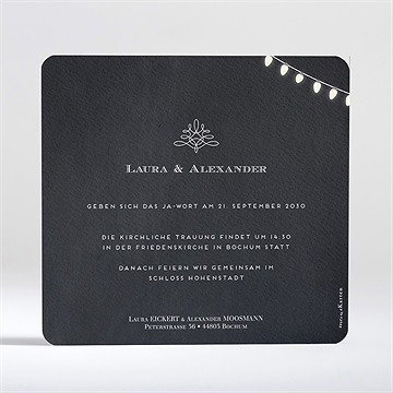 Hochzeitseinladung la­ter­nen­licht - Vue 2