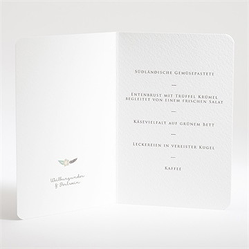 Menükarte Taufe blumenalphabet junge - Vue 2