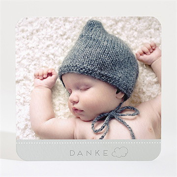 Dankeskarte Geburt Wolke - Vue 2