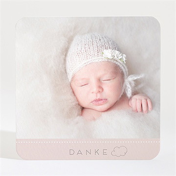 Dankeskarte Geburt Zarte Wolke - Vue 2