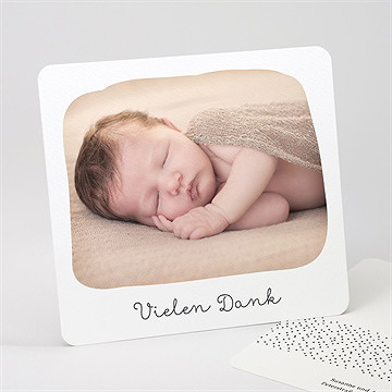 Dankeskarte Geburt Pünktchen Kunst