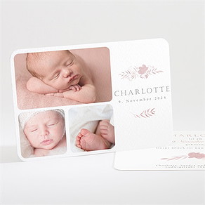 Geburtskarte kleine rose