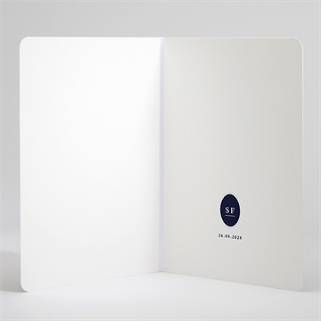 Kirchenheft Hochzeit schick in blau - vue 3