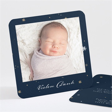 Dankeskarte Geburt unter den sternen