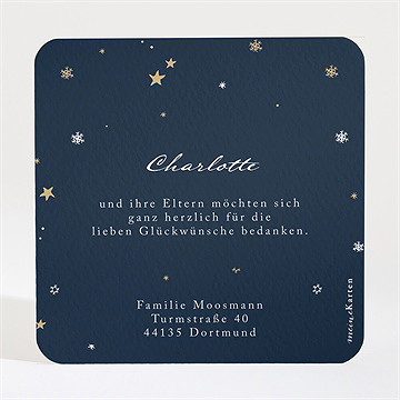 Dankeskarte Geburt Unter Den Sternen - Vue 2