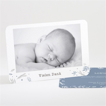 Dankeskarte Geburt vier fotos