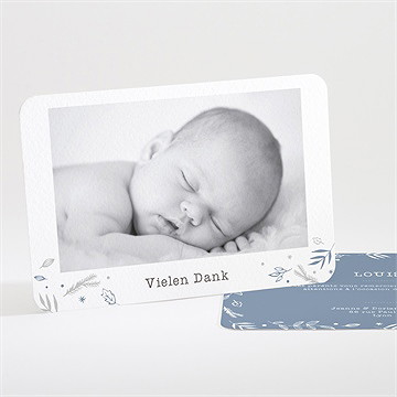 Dankeskarte Geburt Vier Fotos