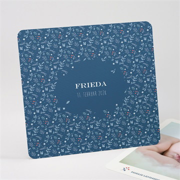 Geburtskarte Blumenteppich