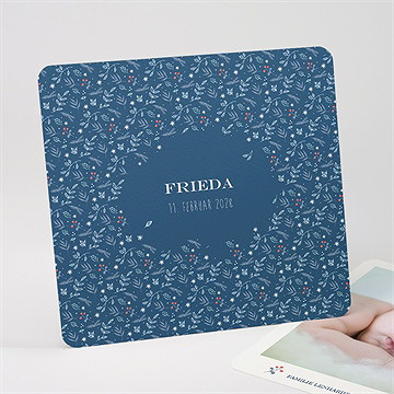 Geburtskarte Blumenteppich