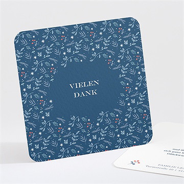 Dankeskarte Geburt Blumenteppich