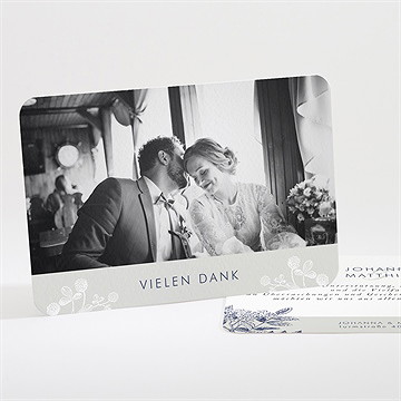 Dankeskarte Hochzeit blühender zweig