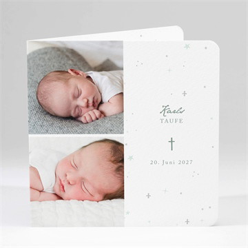 Einladung Taufe grünes licht -magnet