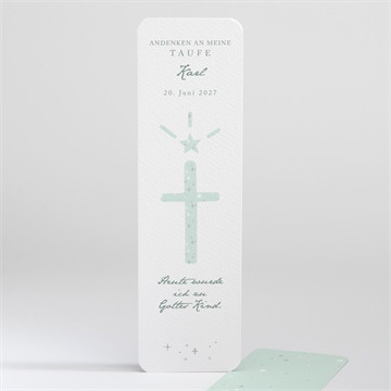 Lesezeichen Vorder- und Rückseite