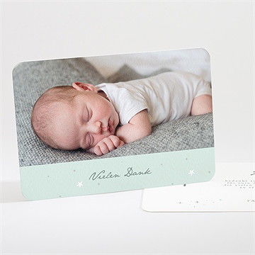 Dankeskarte Taufe grünes licht