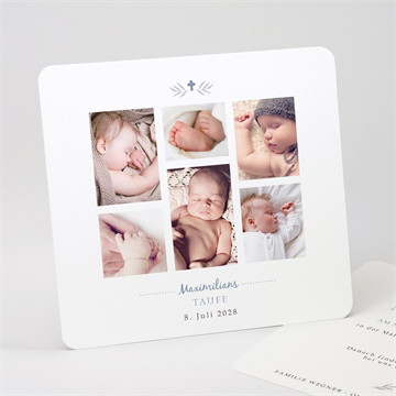 Einladung Taufe foto mosaik