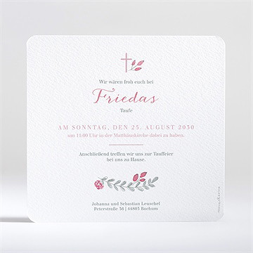 Einladung Taufe rosenkranz - Vue 2