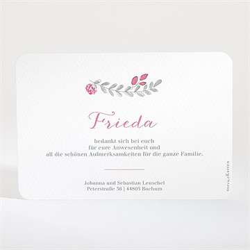 Dankeskarte Taufe rosenkranz - Vue 2