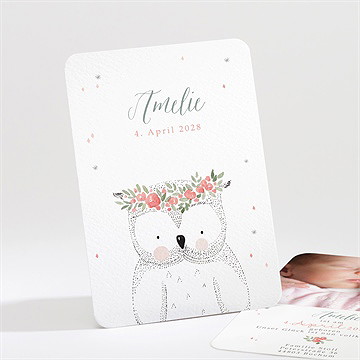 Geburtskarte Kleine Eule