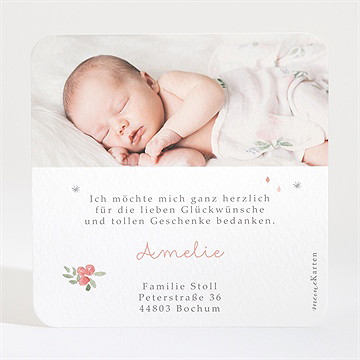 Dankeskarte Geburt Kleine Eule - Vue 2