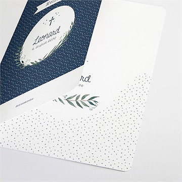 Kirchenheft Taufe Pünktchen Blau - vue 2