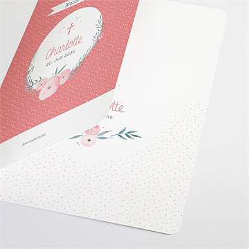 Kirchenheft Taufe Pünktchen Rot - vue 2