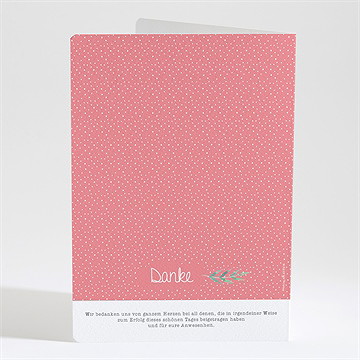 Kirchenheft Taufe Pünktchen Rot - Vue 4