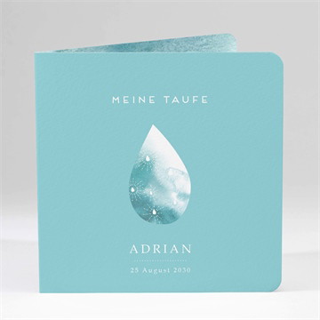 Einladung Taufe wassertropfen