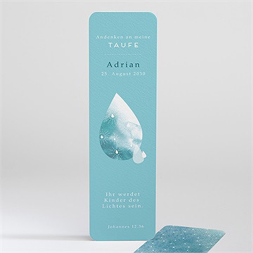 Andenken Taufe Wassertropfen