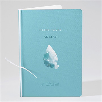 Kirchenheft Taufe Wassertropfen