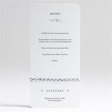 Menükarte Hochzeit Blätterkranz Mit Farbenspiel - Vue 2