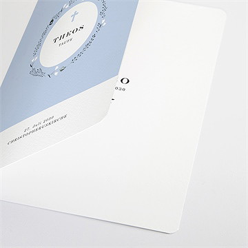 Kirchenheft Taufe Ring Der Natur Blau - vue 2