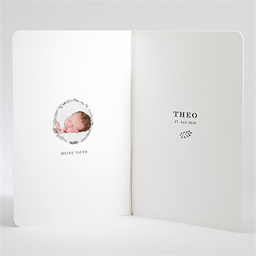 Kirchenheft Taufe Ring Der Natur Blau - vue 3