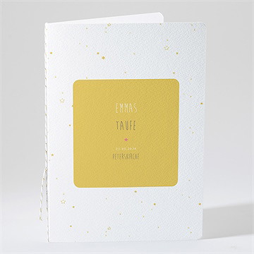 Kirchenheft Taufe Unser Star Gelb