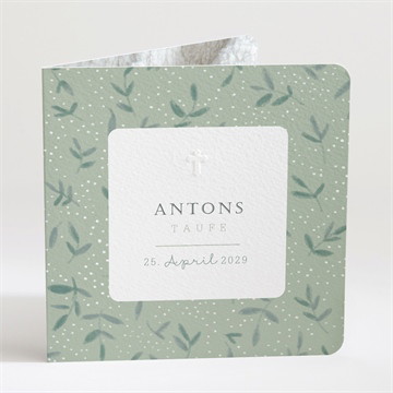 Einladung Taufe blätter im wind