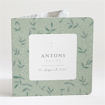 Einladung Taufe blätter im wind