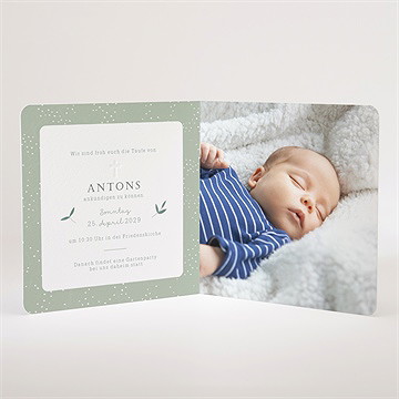 Einladung Taufe blätter im wind - vue 3