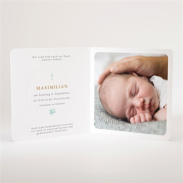 Einladung Taufe vintage vogel - vue 3