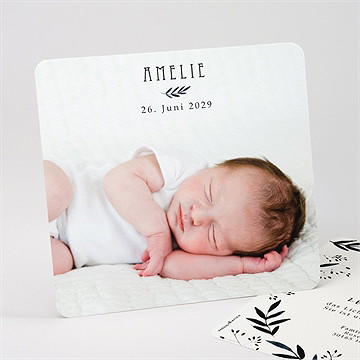 Geburtskarte moderne natur